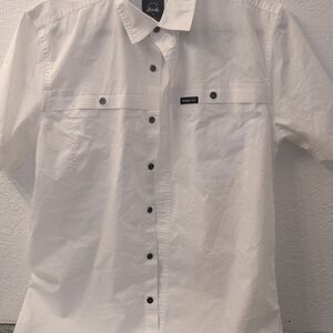 White Short Sleeve Men's Shirt